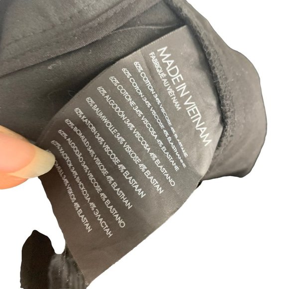 Club Monaco Black Career Dress Straight Leg Pants Size 00 - Picture 5 of 10